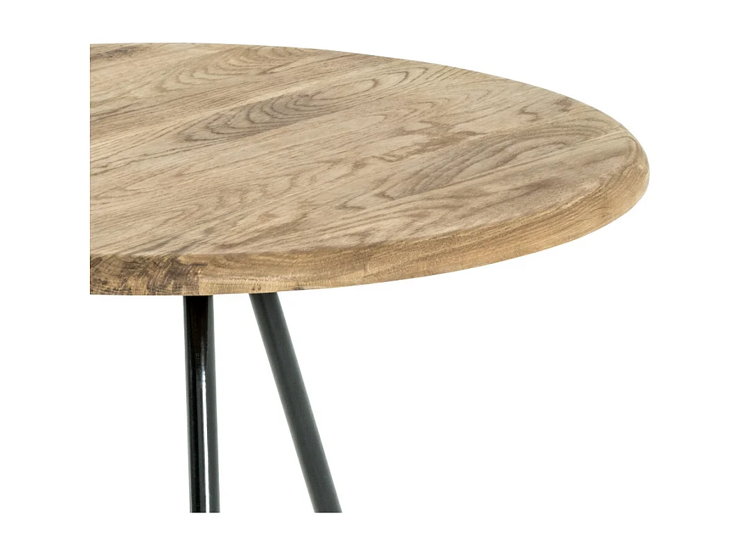 Table d'Appoint en Bois "Camille" 50cm Naturel