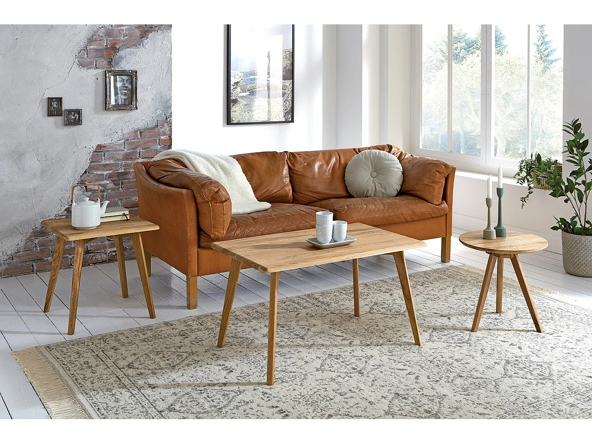 Table d'Appoint en Bois "Cunda" 40cm Naturel