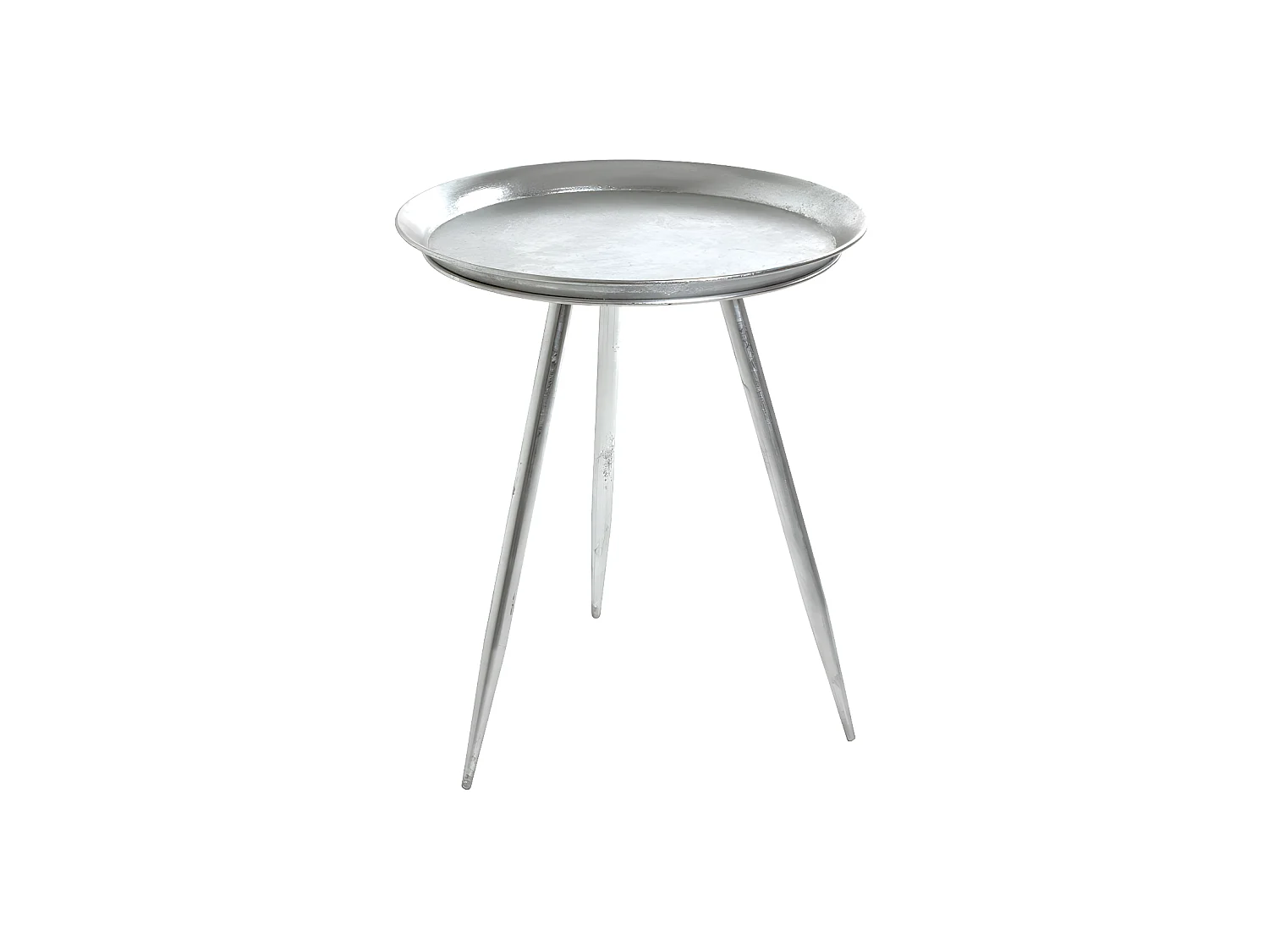 Table d'Appoint Design "Viledo" 54cm Argent