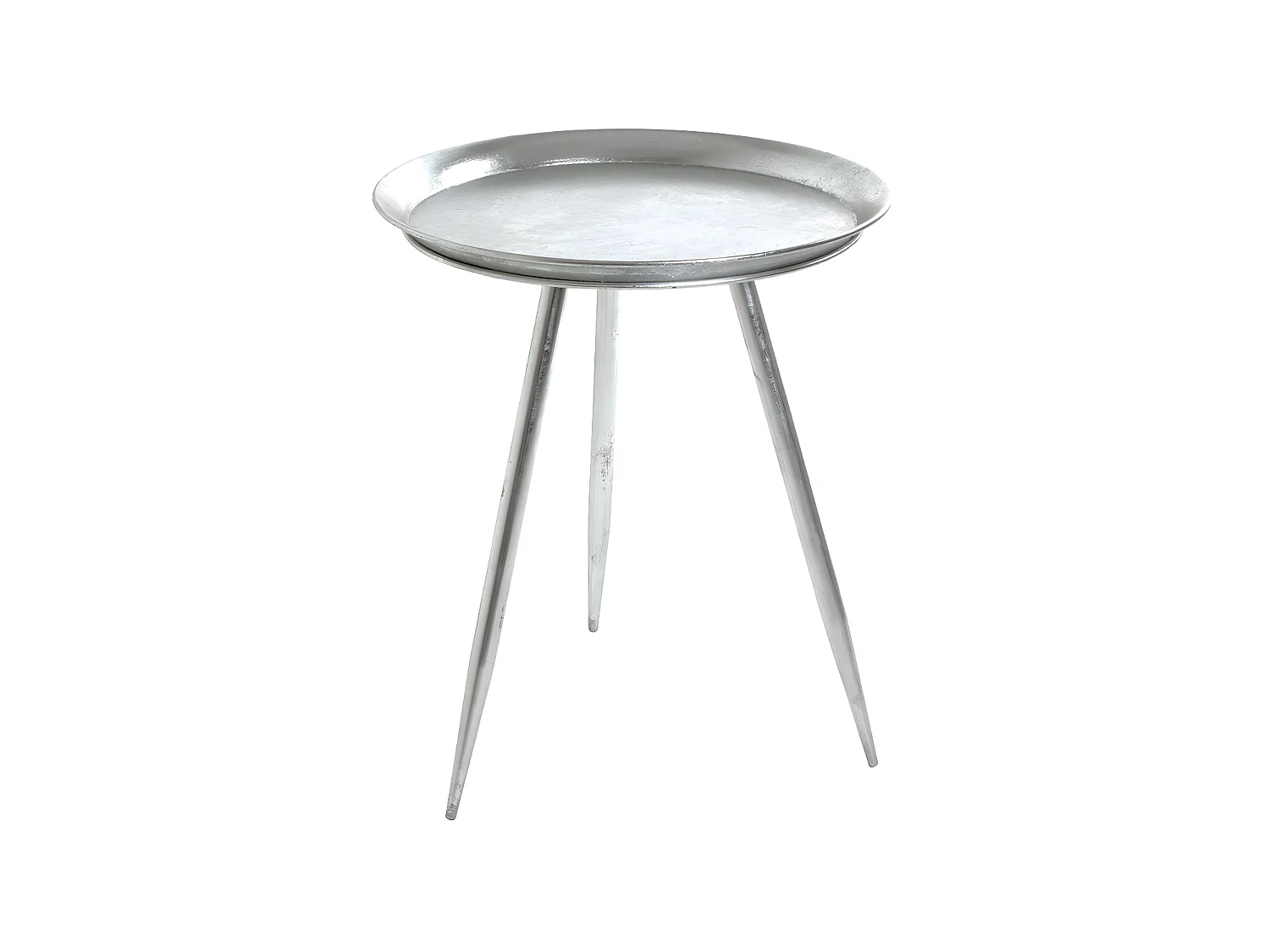 Table d'Appoint Design "Viledo" 54cm Argent