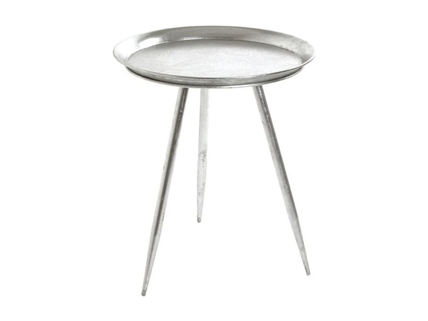 Table d'Appoint Design "Viledo" 54cm Argent