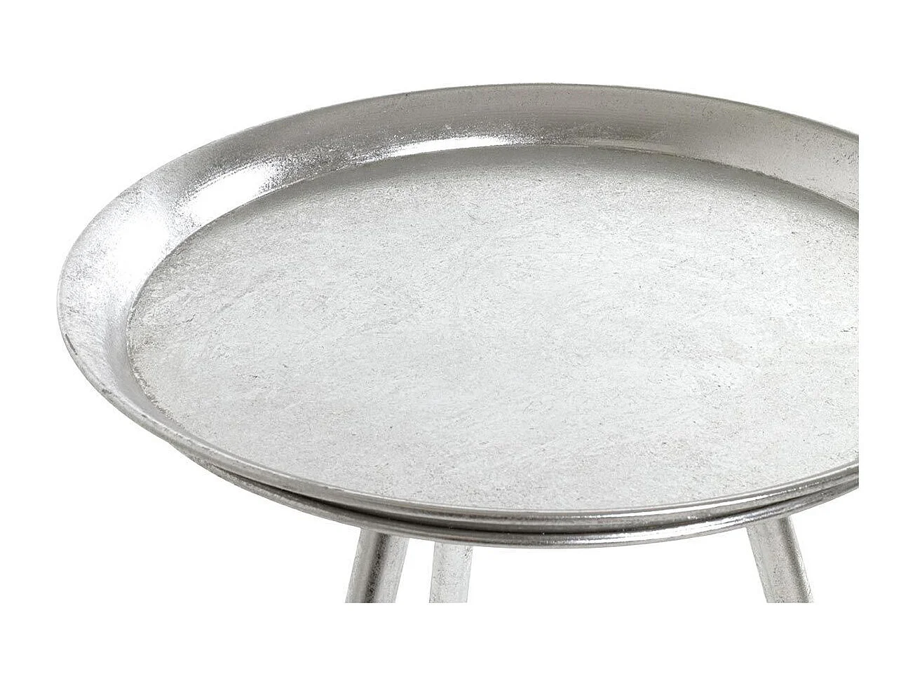 Table d'Appoint Design "Viledo" 54cm Argent