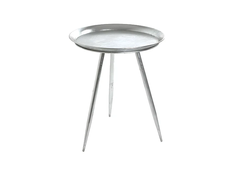 Table d'Appoint Design "Viledo" 54cm Argent