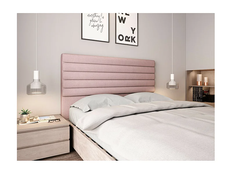 Tête de lit en tissu LUCA - Rose, Largeur - 160 cm