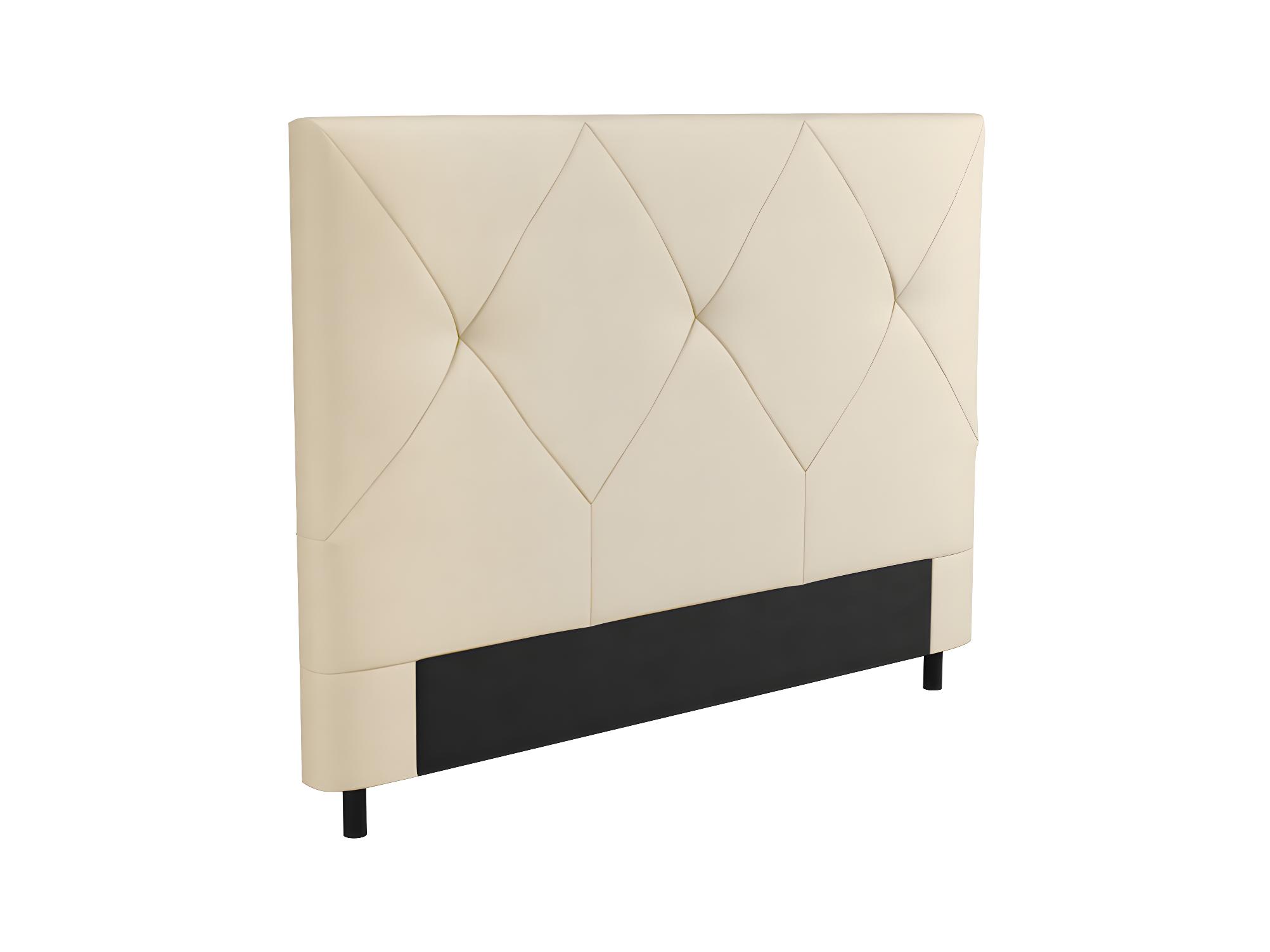 Tête de lit en tissu BAILA - Beige, Largeur - 160 cm