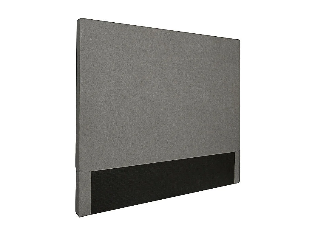 Tête de lit lisse en tissu NUMA - Gris, Largeur - 160 cm