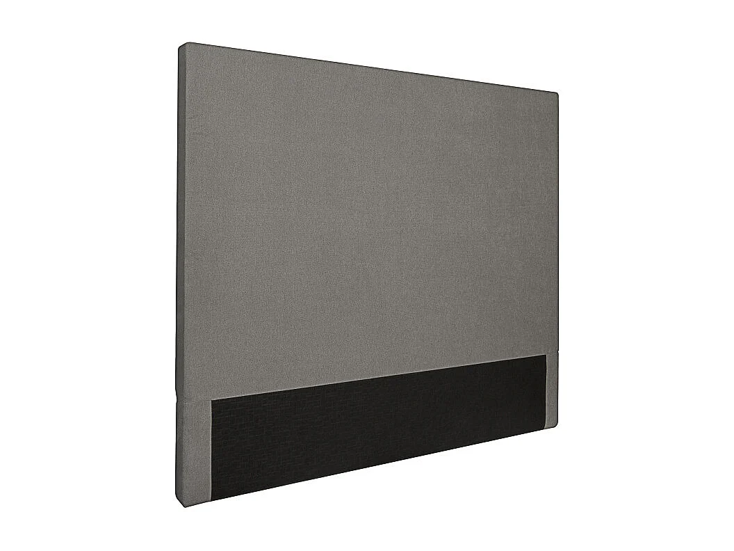 Tête de lit lisse en tissu NUMA - Gris, Largeur - 140 cm