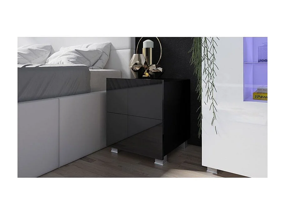 Mesa de cabeceira Tivdalu 127, Número de gavetas: 2, 5x4x4cm