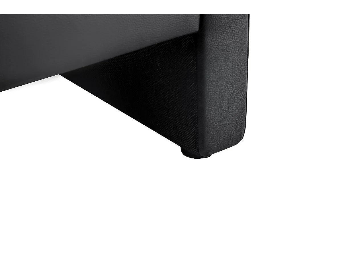 Table de chevet ROMY en simili - Noir