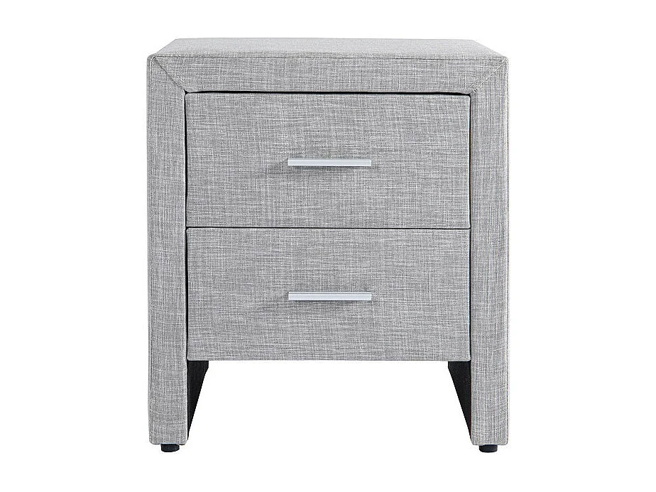Table de chevet ROMY en tissu - Gris
