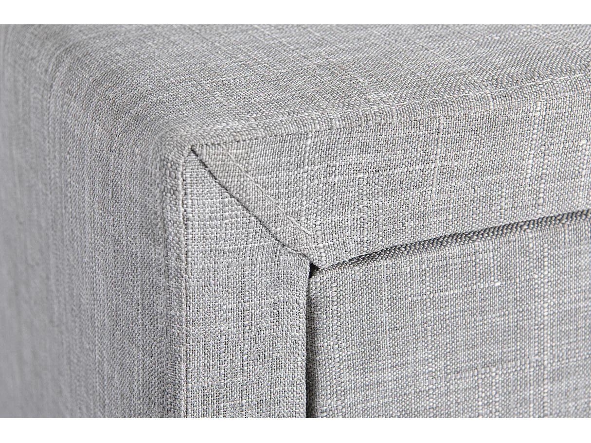 Table de chevet ROMY en tissu - Gris