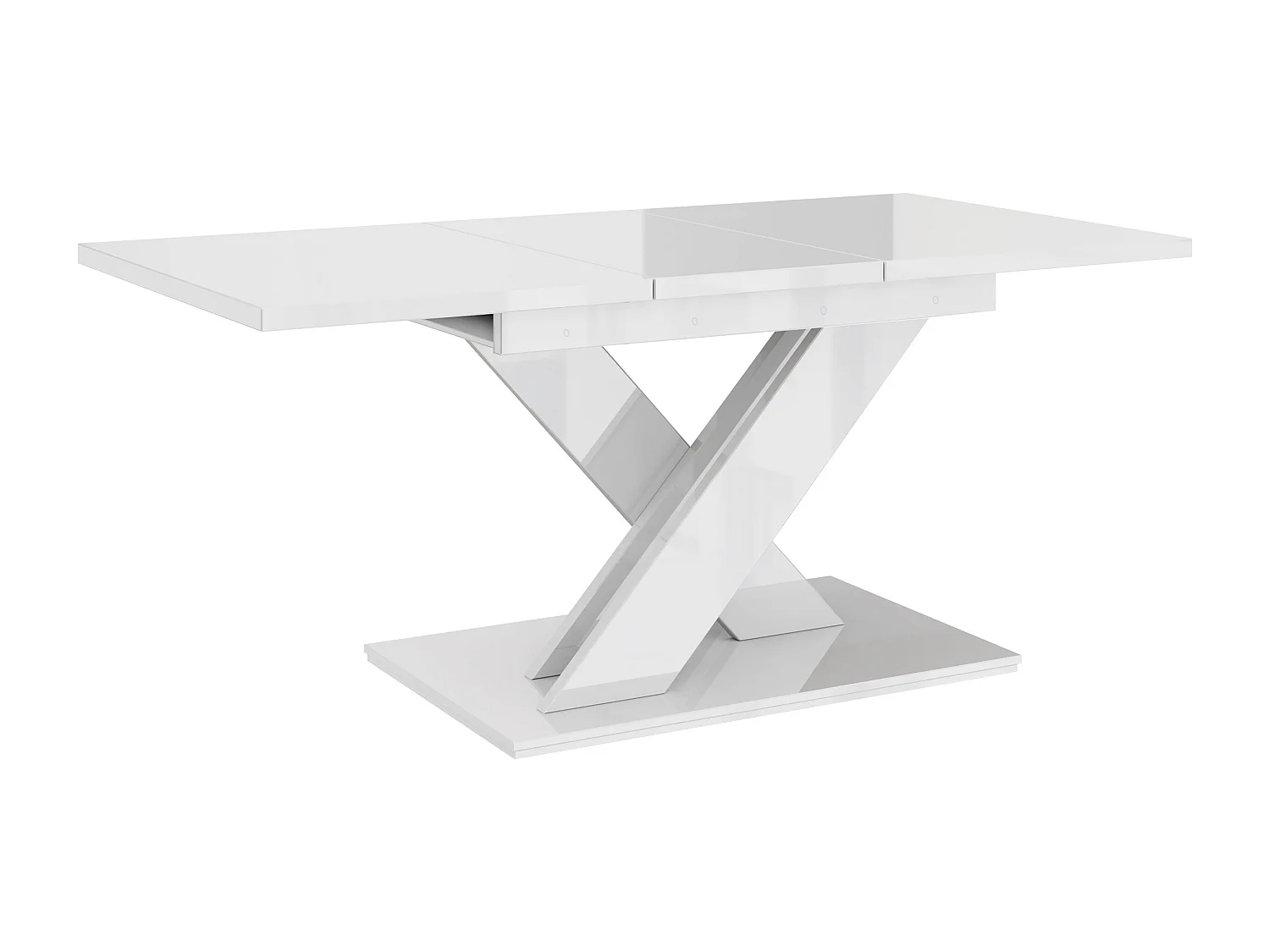 Table à manger ROSIE extensible 140-180cm - Blanc