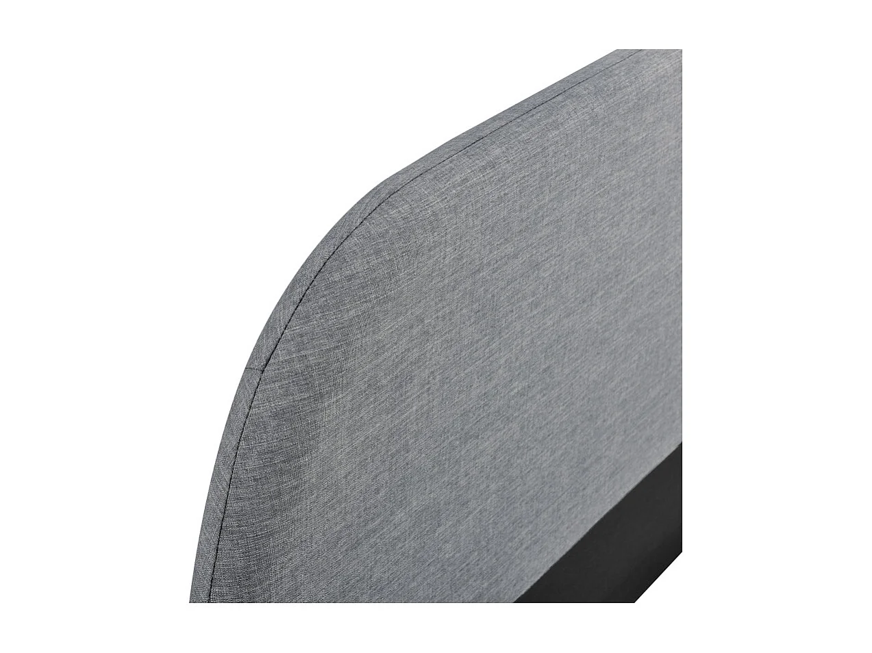 Cadre de lit MOBY avec sommier à lattes en tissu - Gris anthracite, Largeur - 160 cm