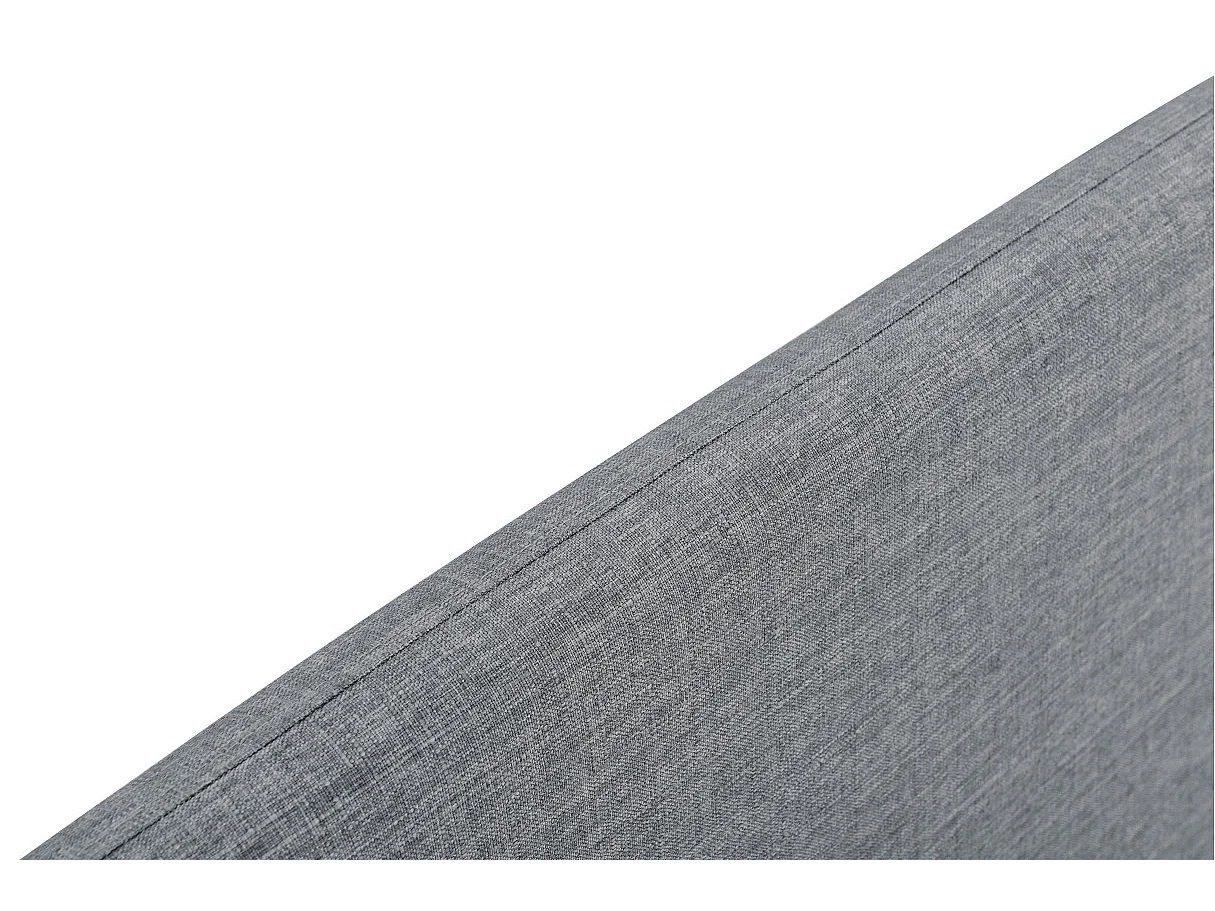 Cadre de lit MOBY avec sommier à lattes en tissu - Gris anthracite, Largeur - 160 cm