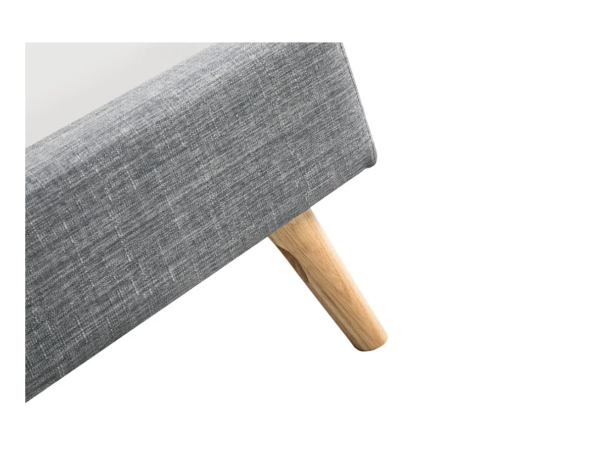 Cadre de lit LODI avec sommier à lattes - Gris anthracite, Largeur - 160 cm