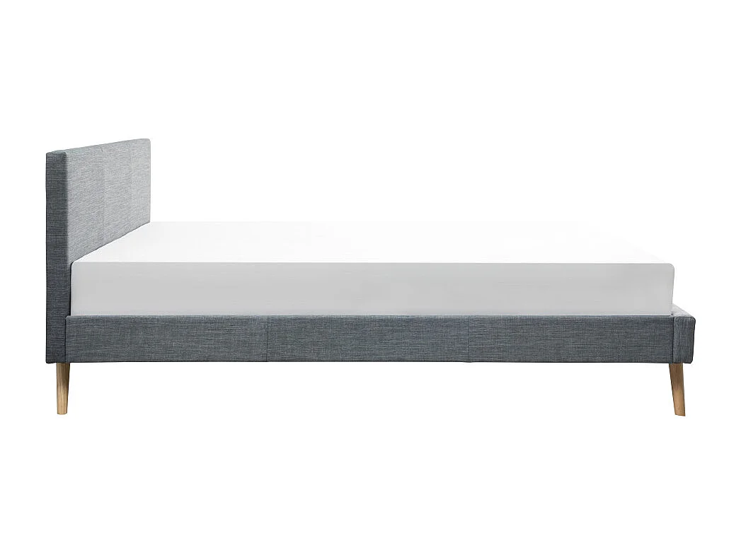 Cadre de lit LODI avec sommier à lattes - Gris anthracite, Largeur - 160 cm