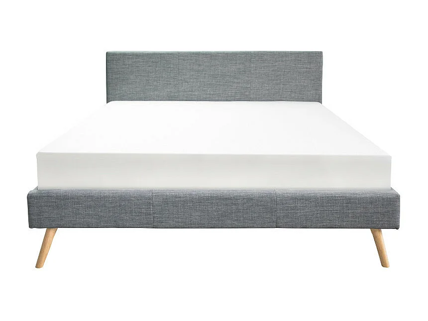 Cadre de lit LODI avec sommier à lattes - Gris anthracite, Largeur - 160 cm