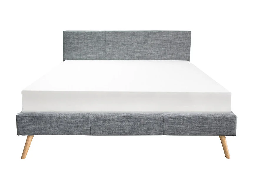 Cadre de lit LODI avec sommier à lattes - Gris anthracite, Largeur - 160 cm