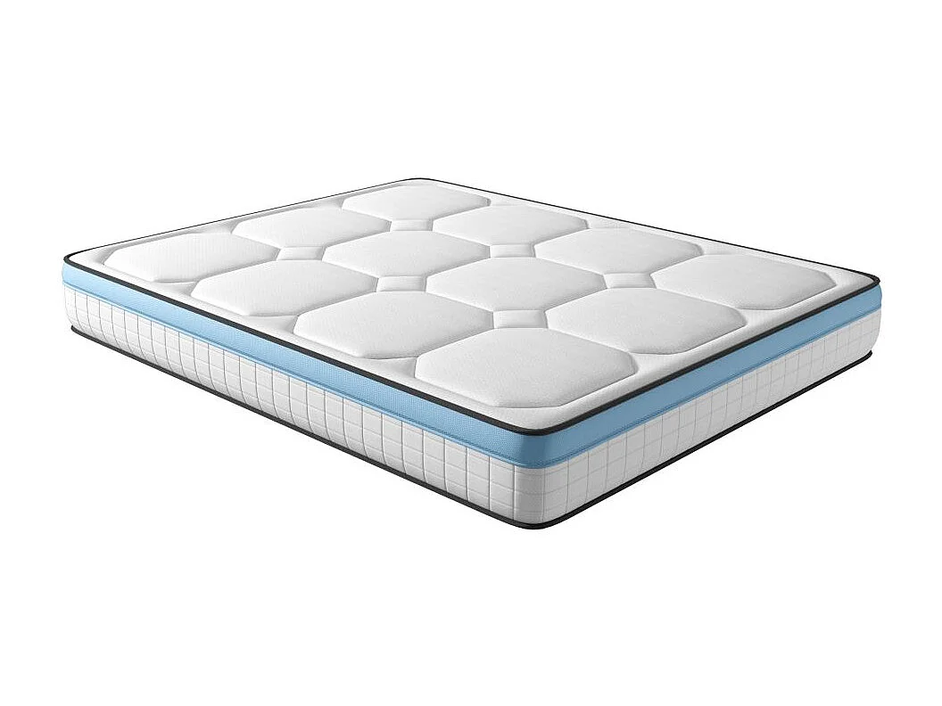 Matelas GEL FRESH mousse à mémoire de forme + mousse frozen gel - épaisseur 27cm - 140x190cm