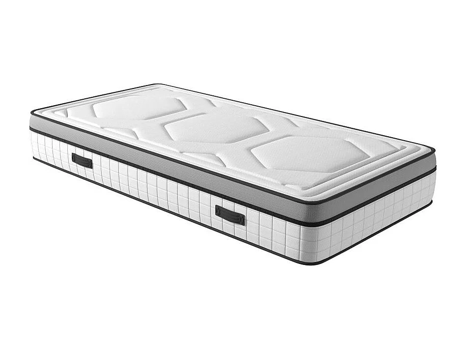 Matelas SPRING mousse à mémoire de forme + Ressorts ensachés - épaisseur 30cm - 90x190cm