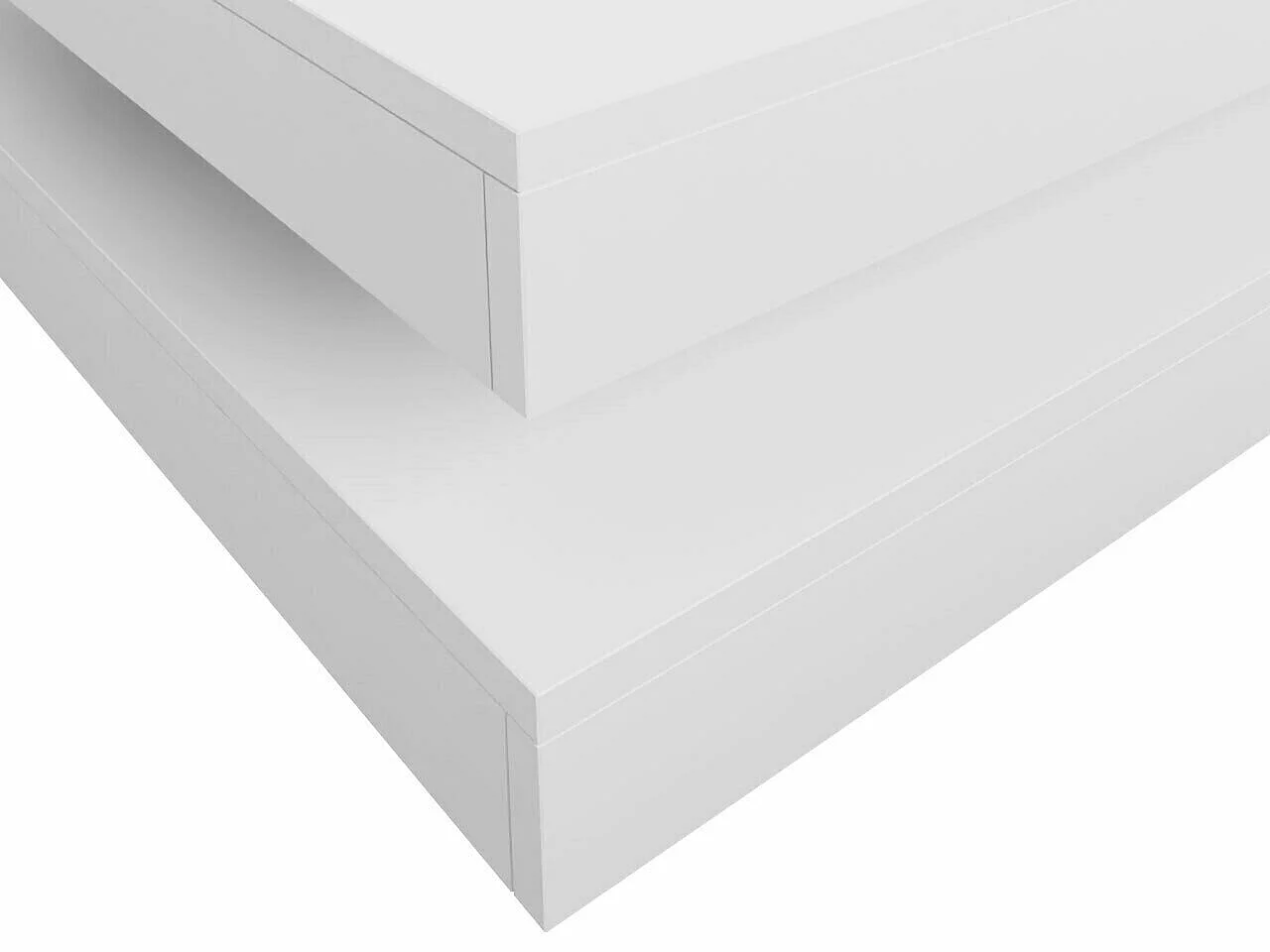 Table basse ALAÏA rotative 70x70cm - Blanc