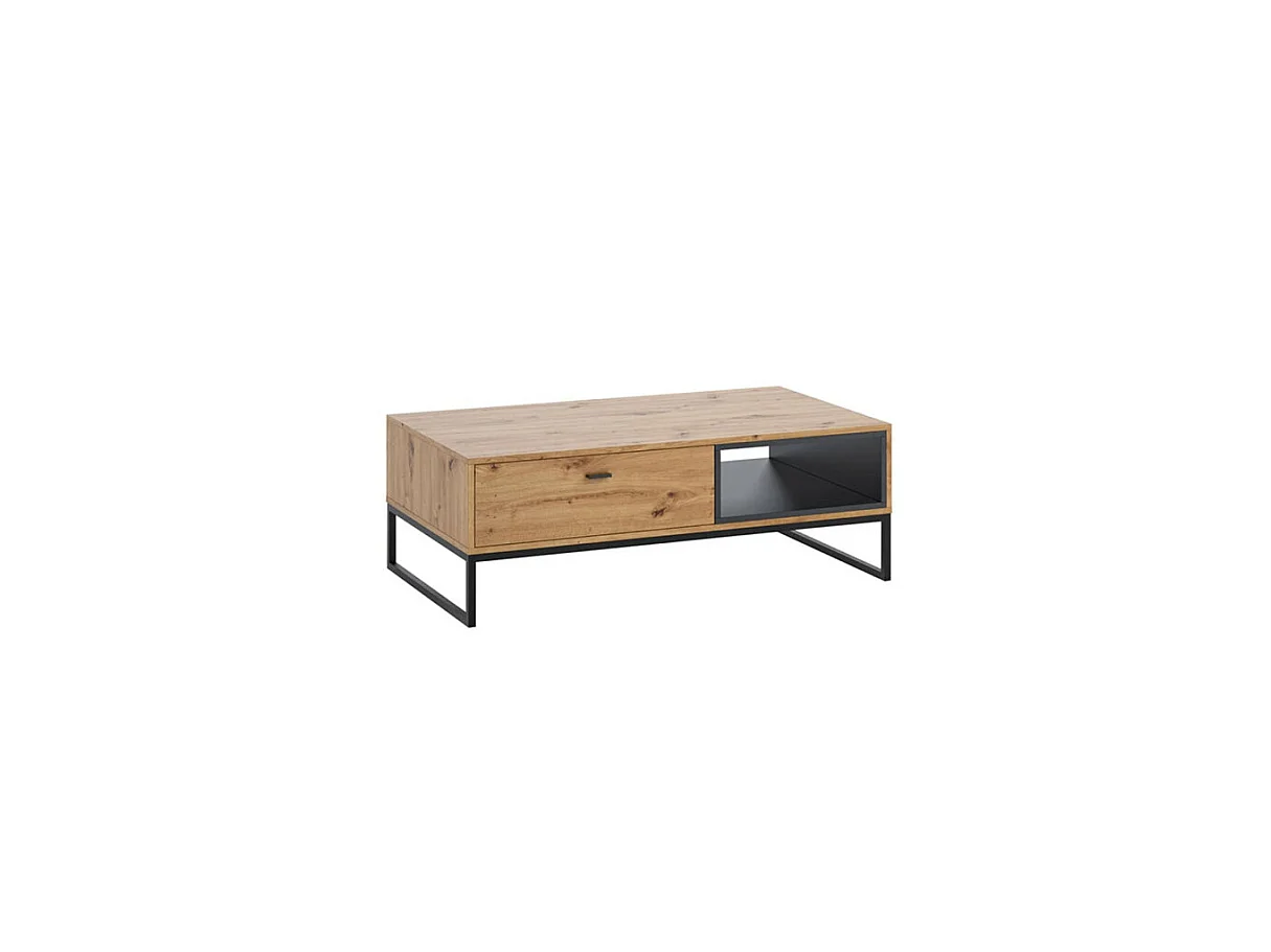 Table basse ODILE 1 tiroir 120cm - Bois