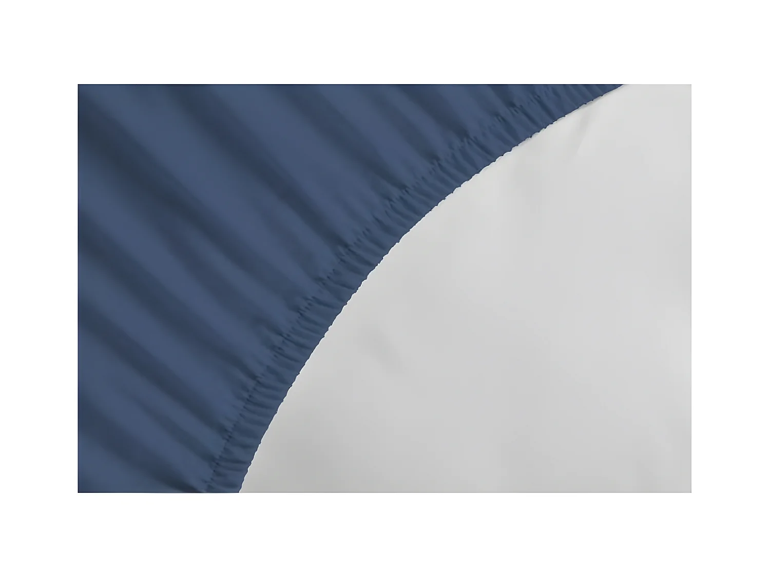 Spannbettlaken 90 x 190 + 30 cm 100% Baumwolle Blau