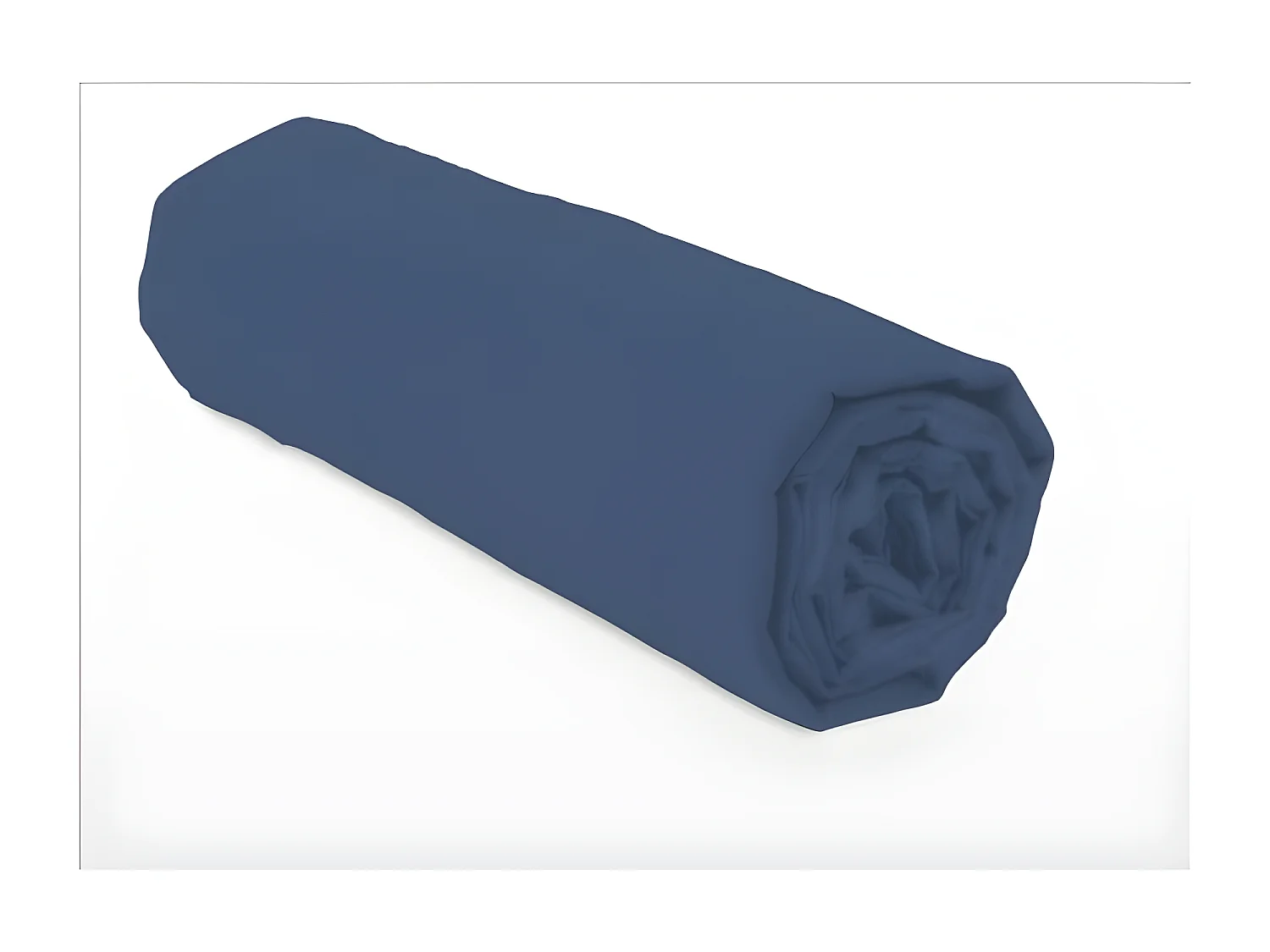 Spannbettlaken 90 x 190 + 30 cm 100% Baumwolle Blau