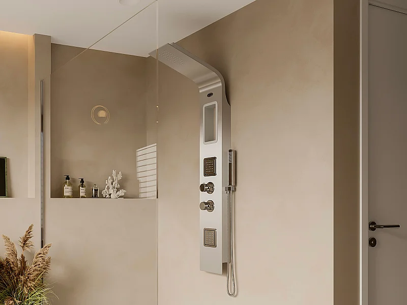 Massage Duschpaneel Duschsäule - 22 x 145 cm - AMANDA