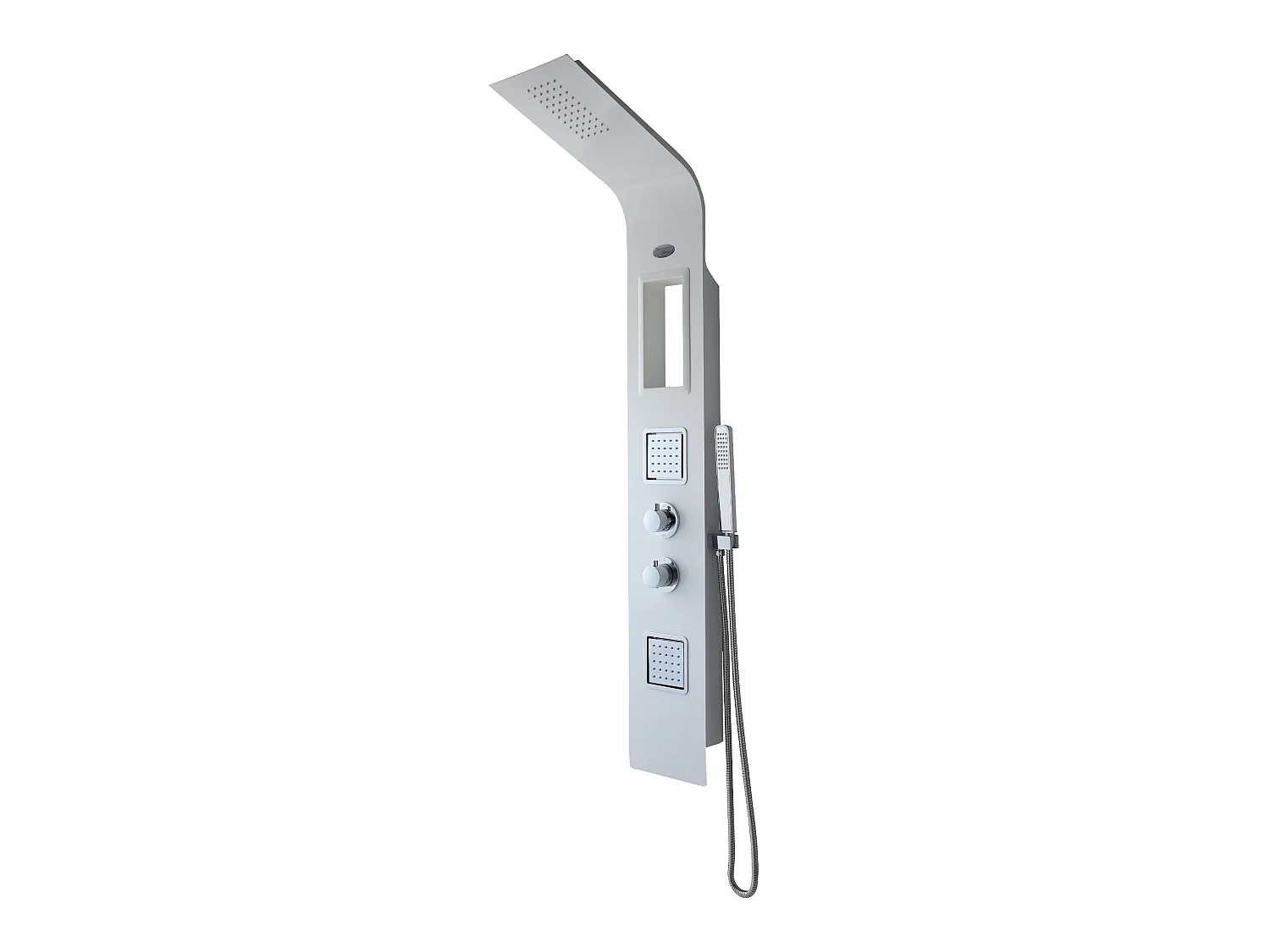 Coluna de duche hidromassagem termostática AMANDA - com arrumação - 22*145 cm
