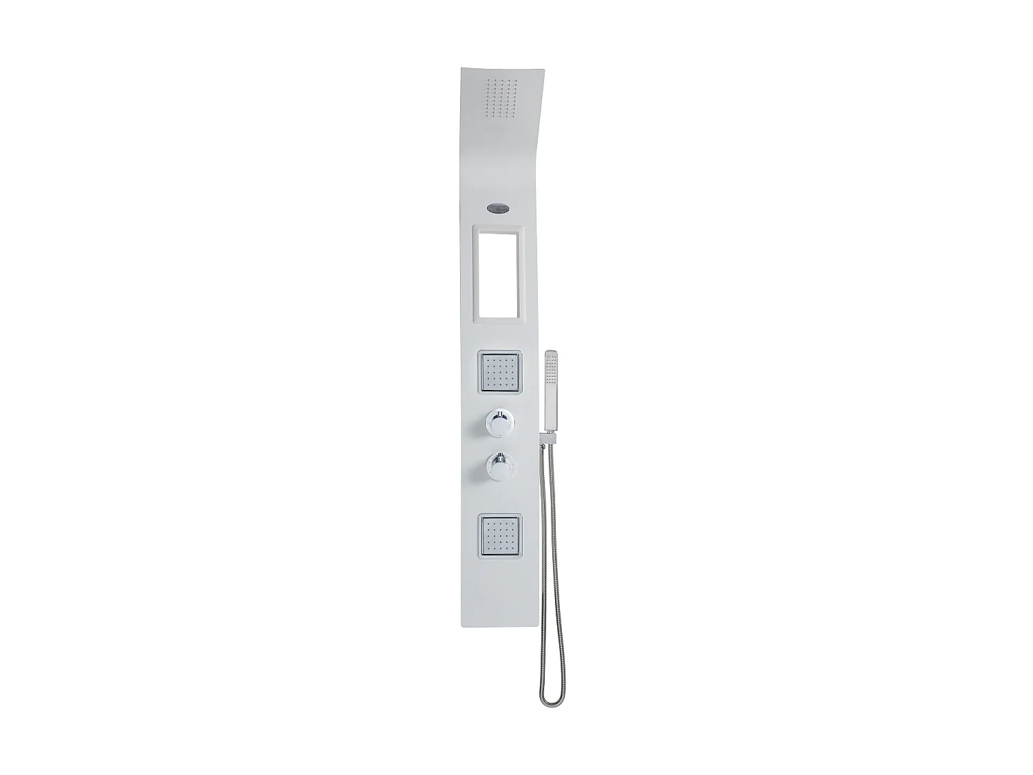 Coluna de duche hidromassagem termostática AMANDA - com arrumação - 22*145 cm