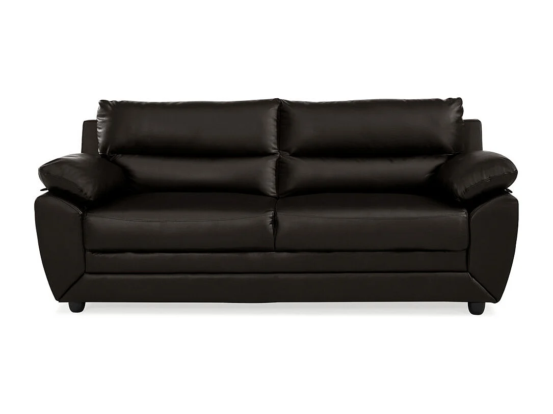 Canapés 3 places et 2 places MANOA en simili - Marron