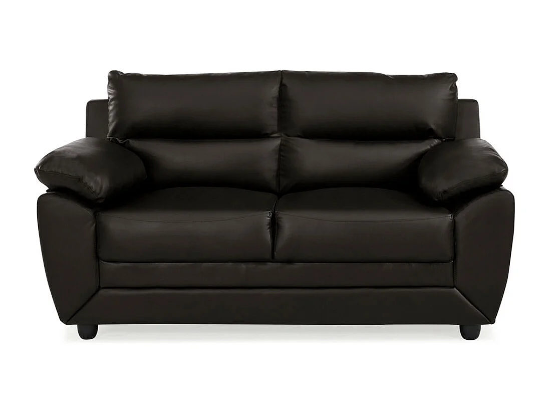 Canapés 3 places et 2 places MANOA en simili - Marron