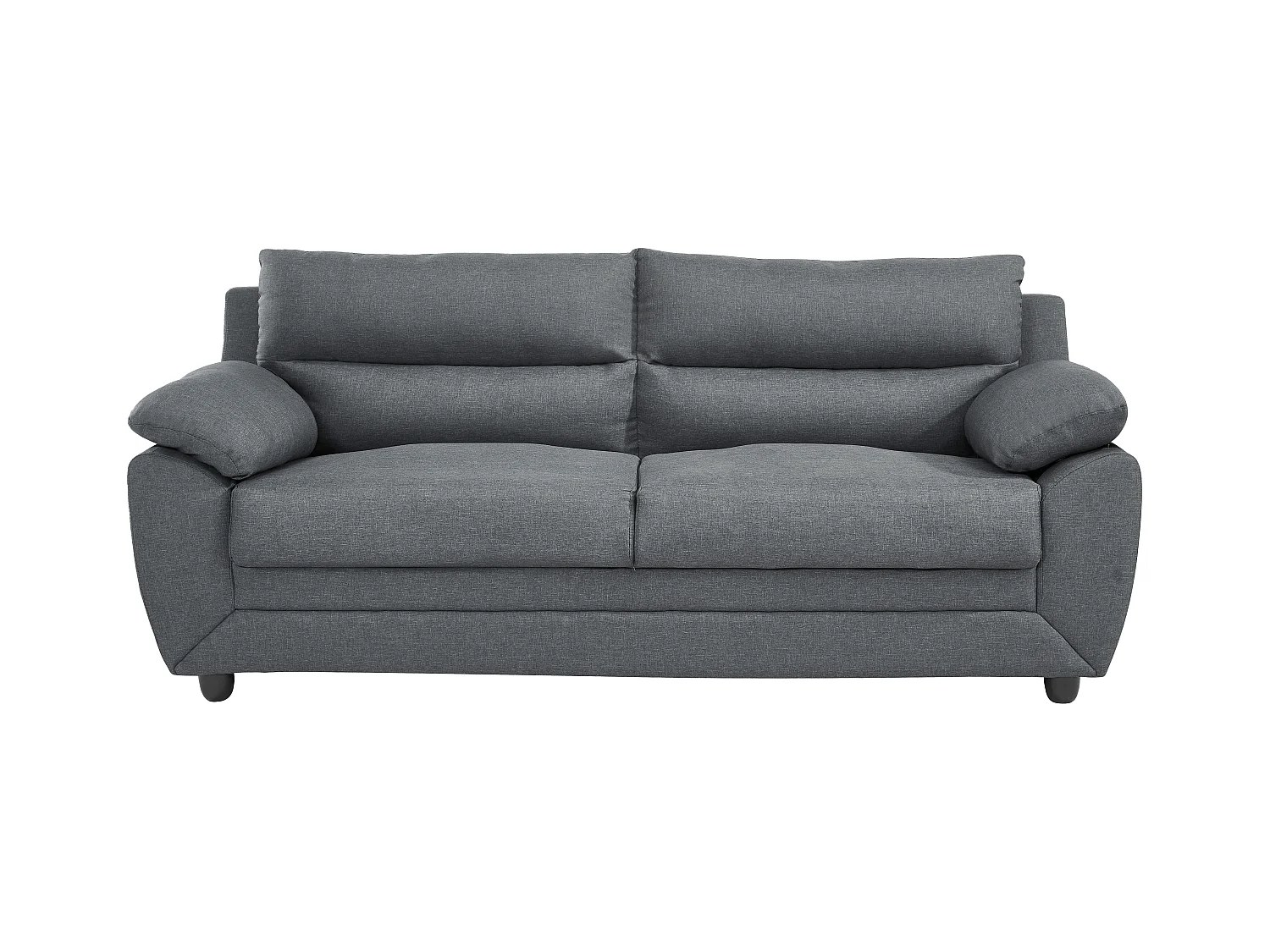 Sofa 3-Sitzer & 2-Sitzer - Stoff - Anthrazit - MANOA
