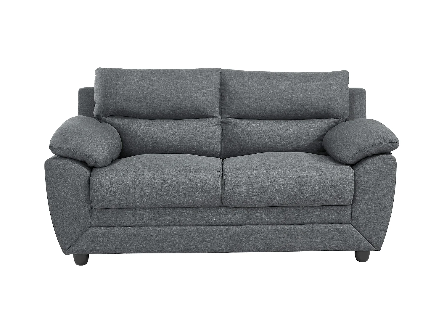 Sofa 3-Sitzer & 2-Sitzer - Stoff - Anthrazit - MANOA