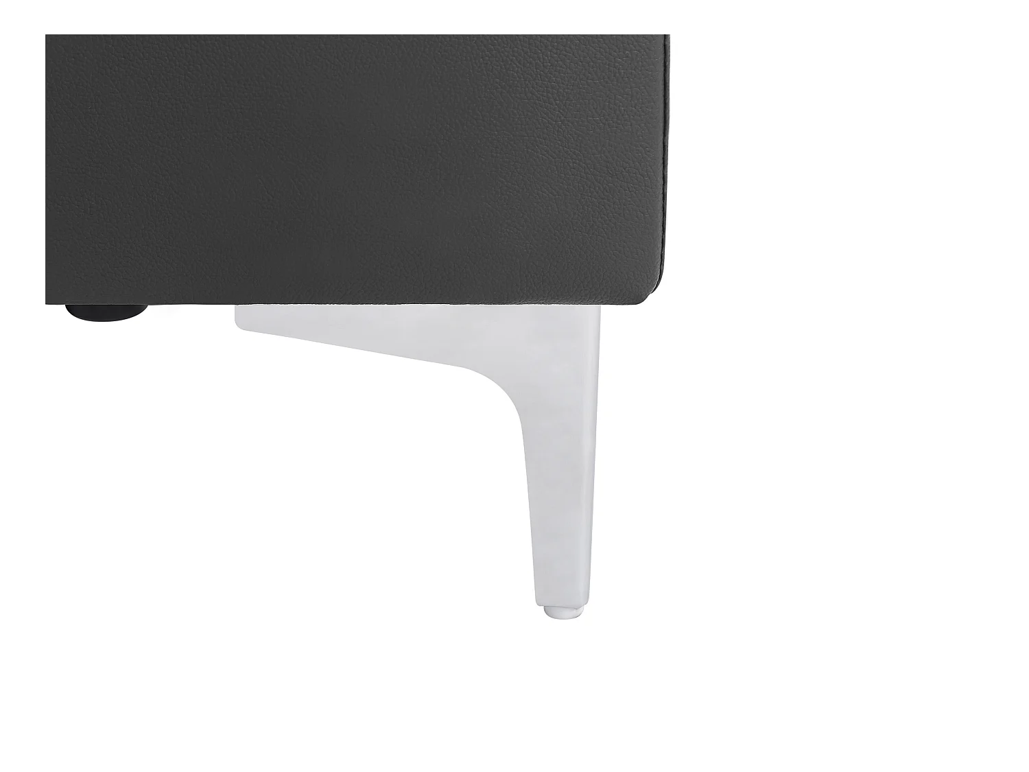 Couchgarnitur Leder 3+2 - Anthrazit - SOLANGE