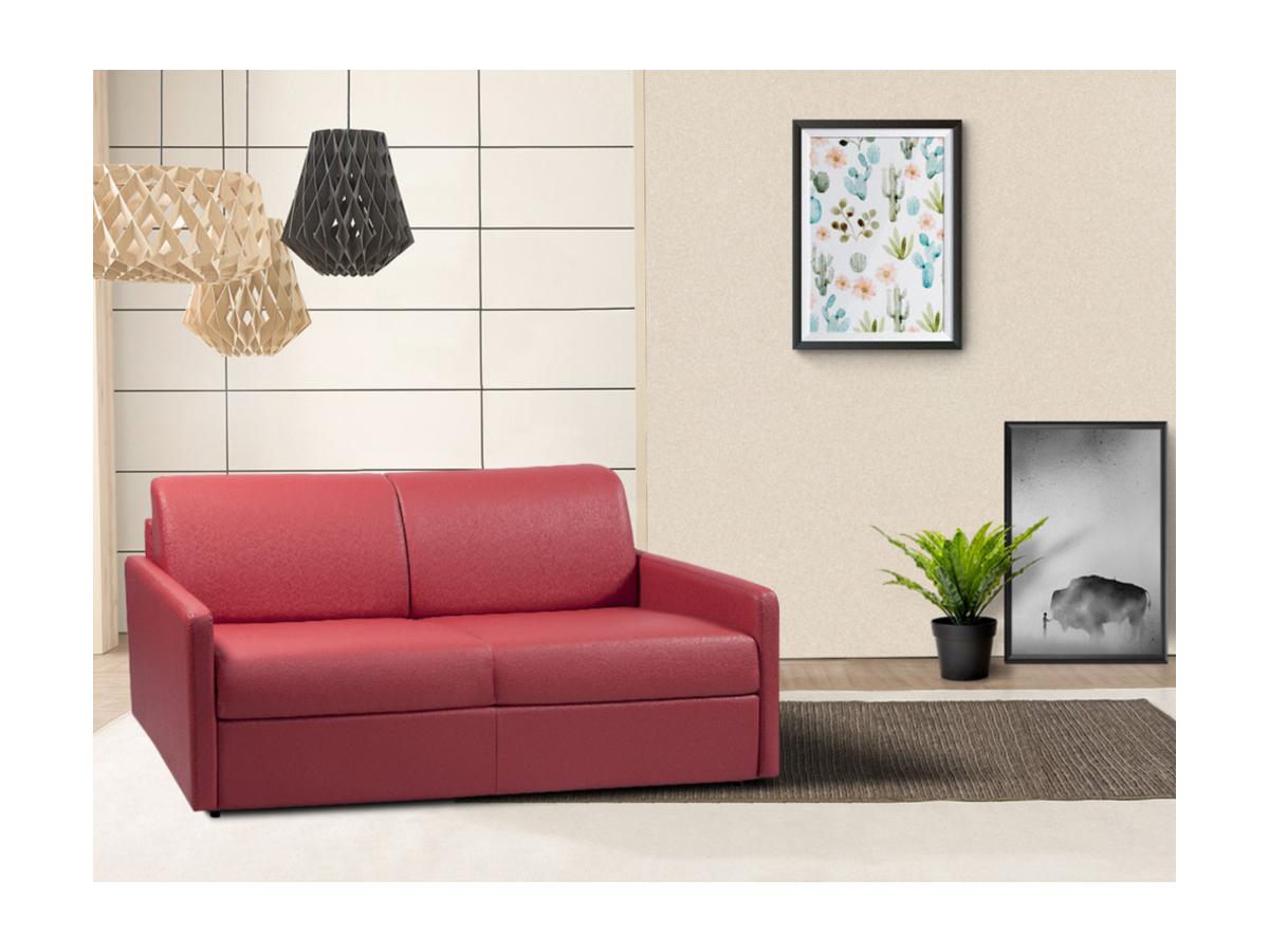 Schlafsofa 2er Calife Weiss Breite 120cm Hohe 14cm