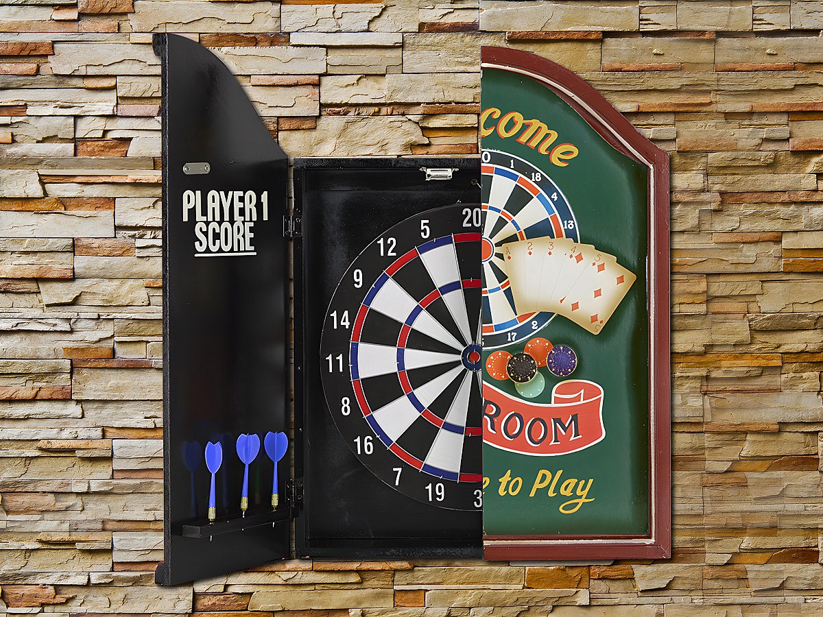Dartboardschrank Darts Kabinett GAME ROOM günstig kaufen