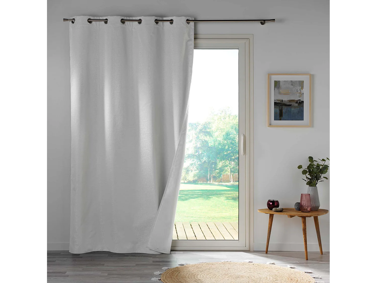 Rideau Occultant "Obscure" 140x260cm Blanc