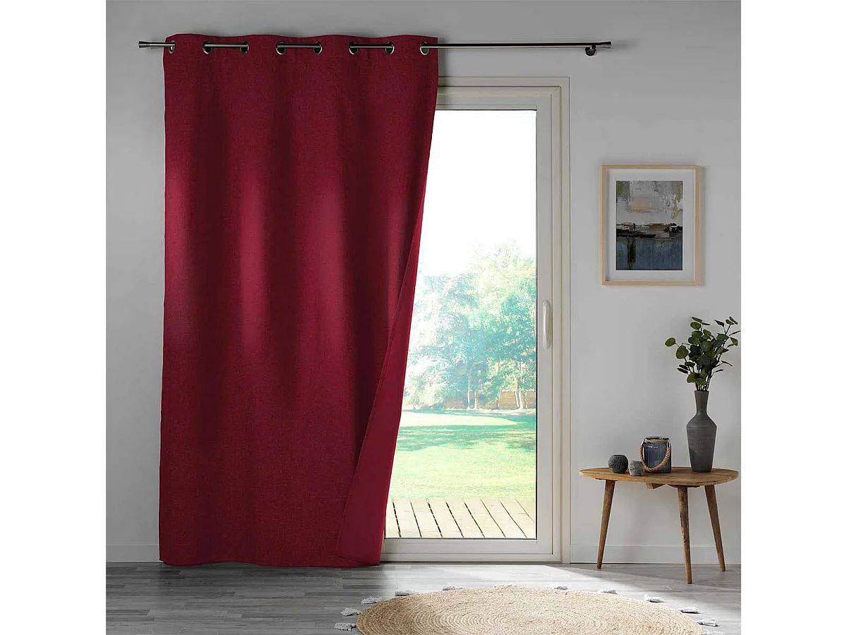 Rideau Occultant "Obscure" 140x260cm Bordeaux