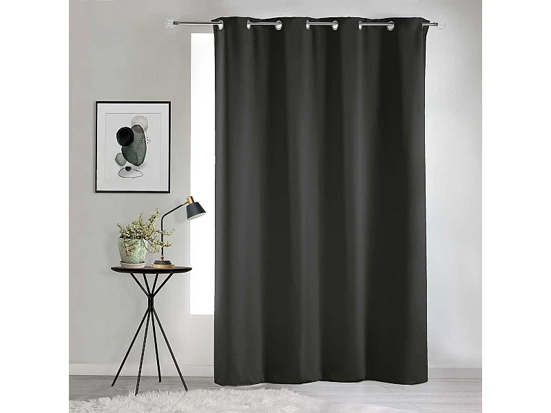 Einfarbiger Verdunkelungsvorhang mit Ösen 135 x 240 cm