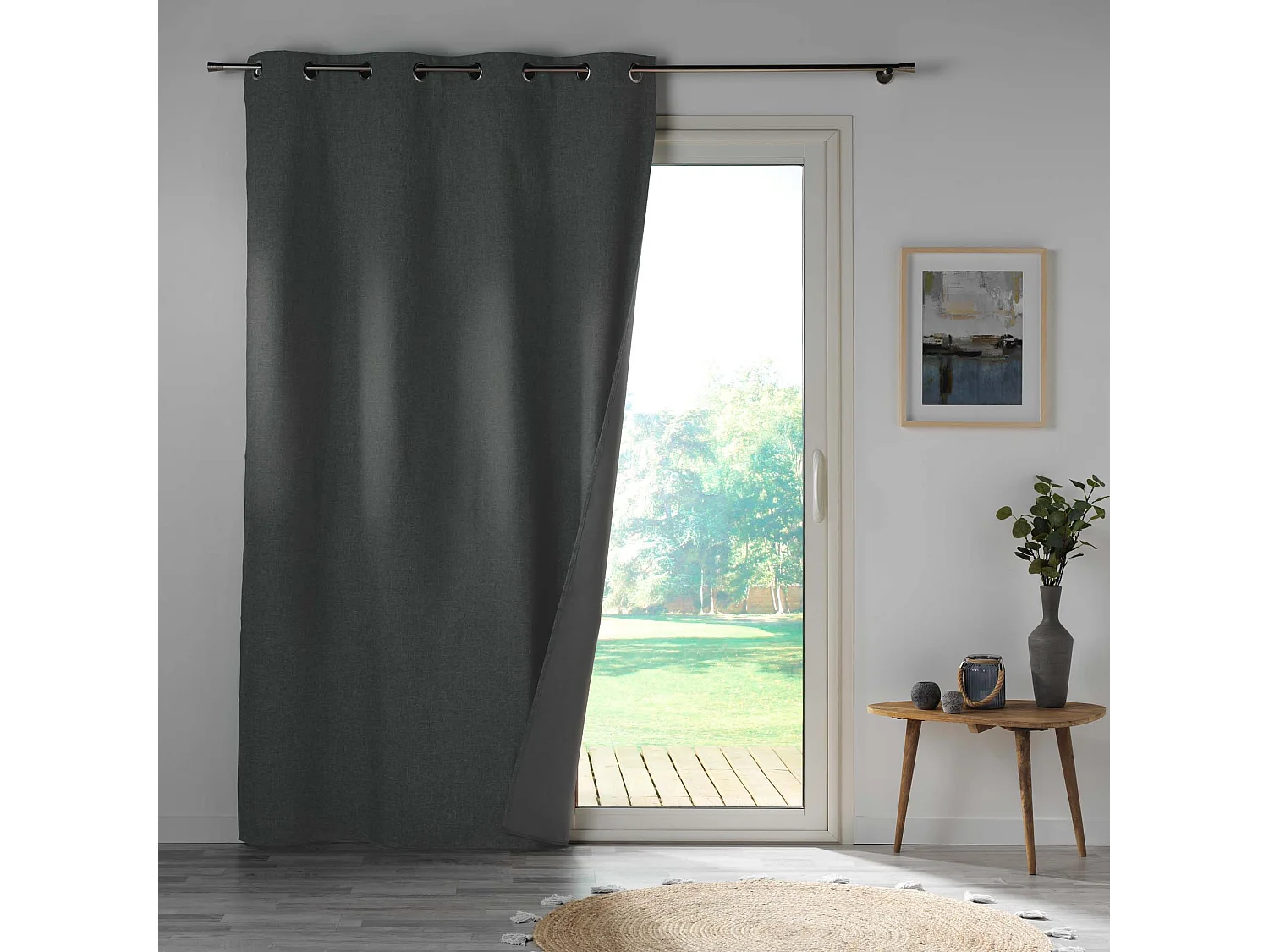 Rideau Occultant "Obscure" 140x260cm Anthracite