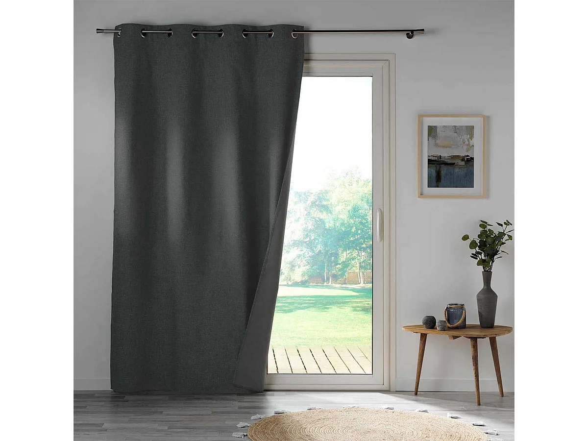 Rideau Occultant "Obscure" 140x260cm Anthracite