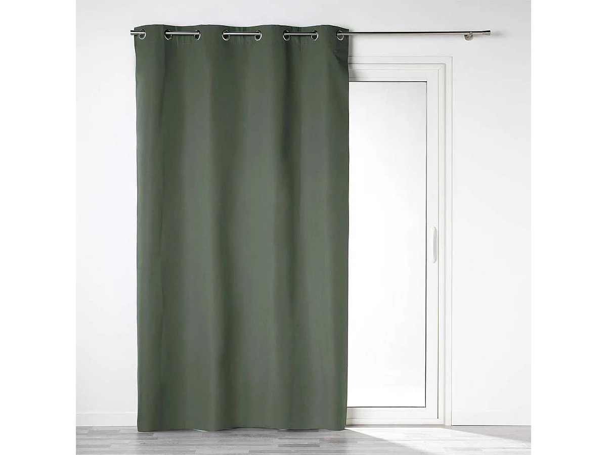 Rideau Occultant "Obscure" 140x260cm Kaki