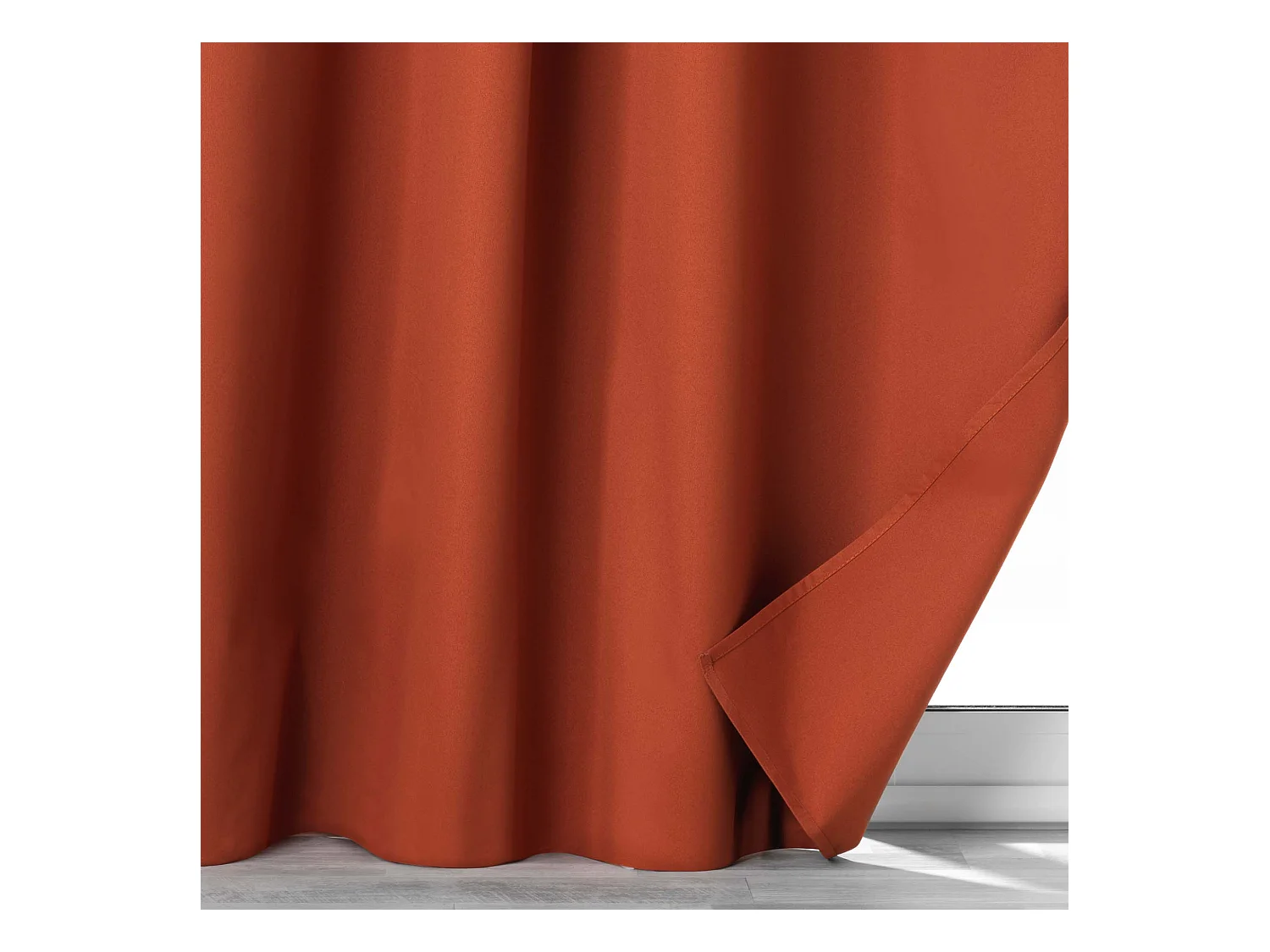 Rideau Occultant "Obscure" 140x260cm Terracotta