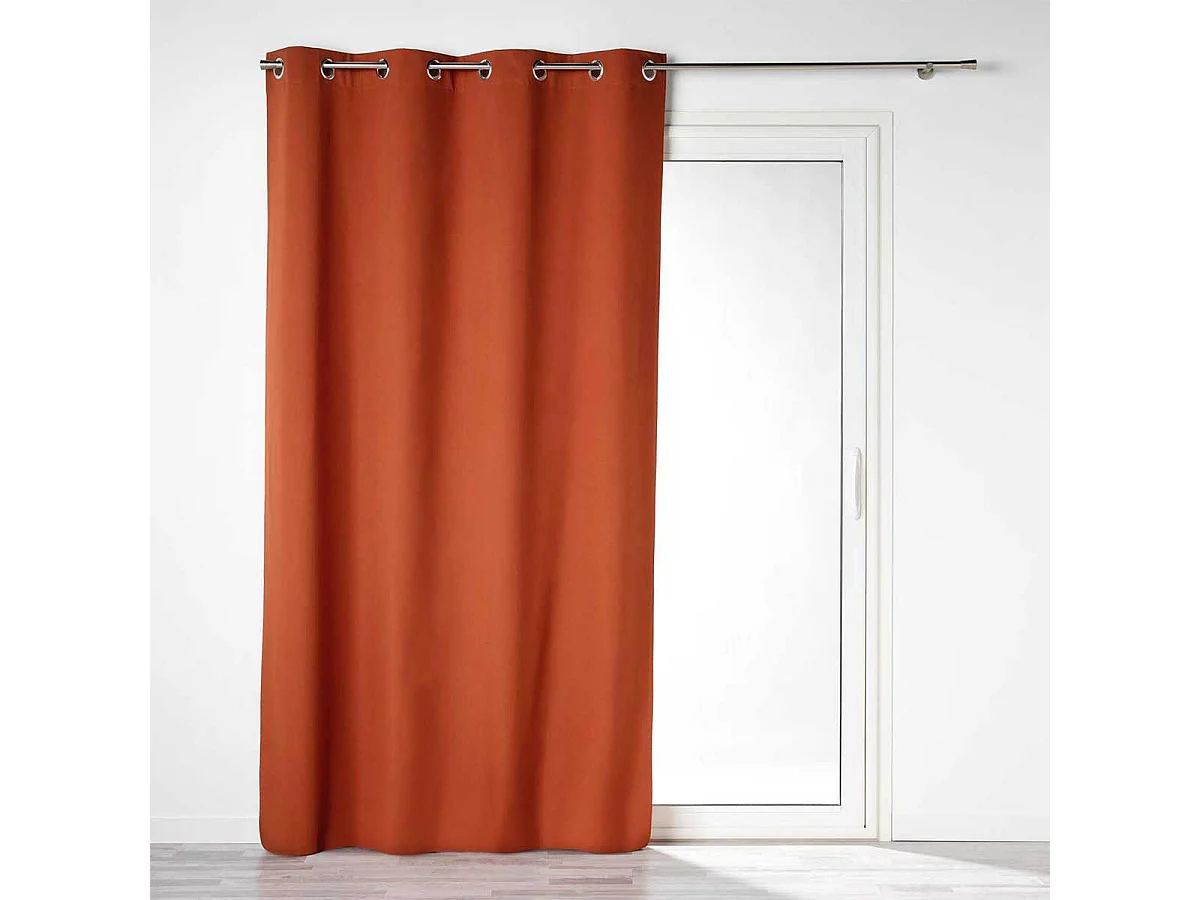 Rideau Occultant "Obscure" 140x260cm Terracotta