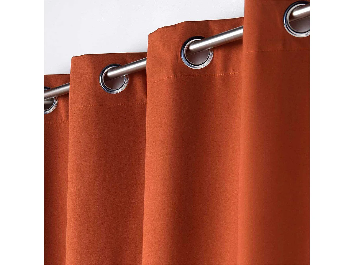 Rideau Occultant "Obscure" 140x260cm Terracotta