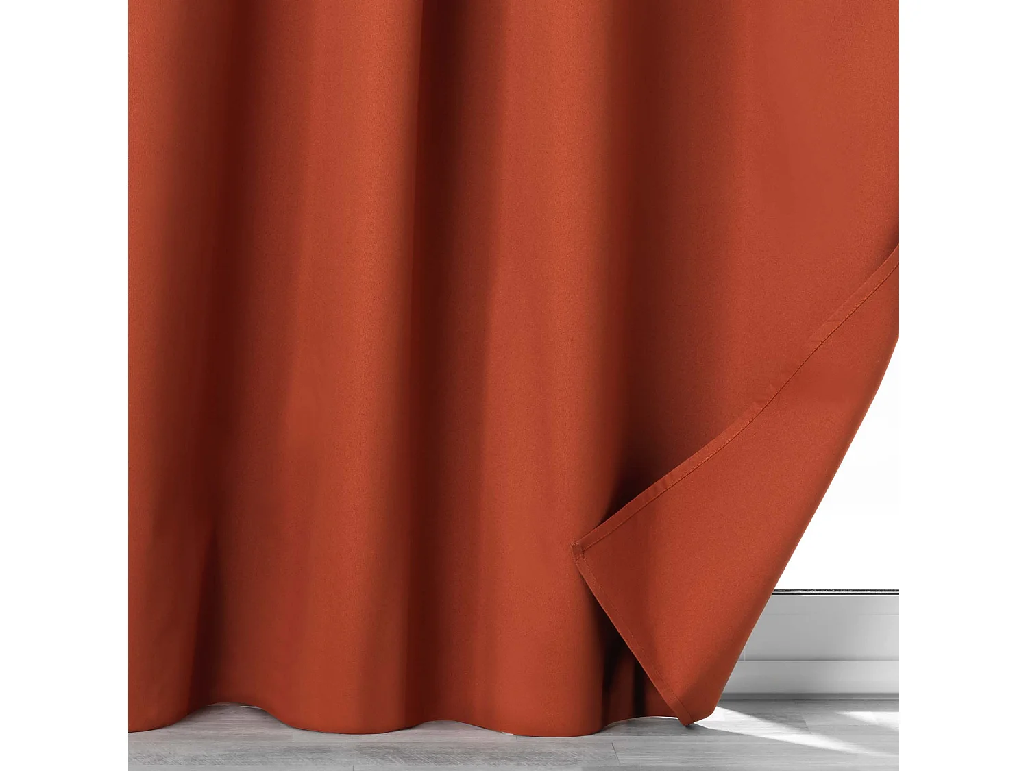 Rideau Occultant "Obscure" 140x260cm Terracotta