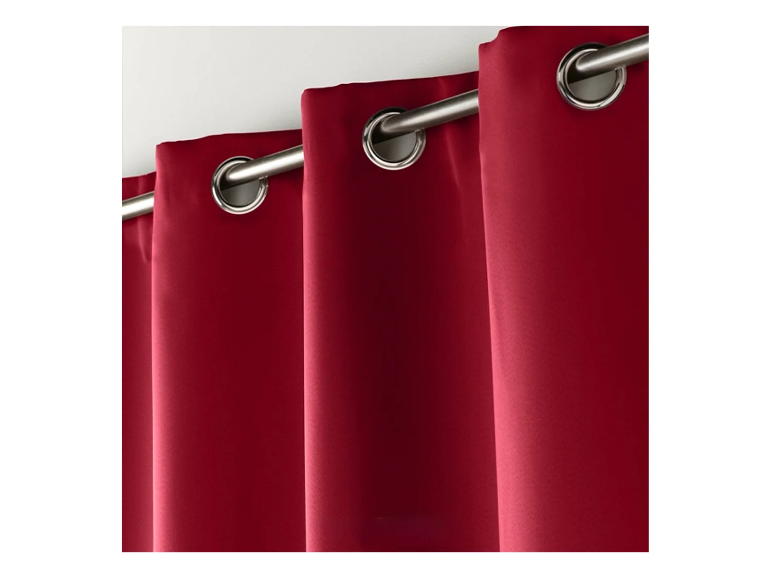 Rideau Occultant "Noche" 140x240cm Carmin