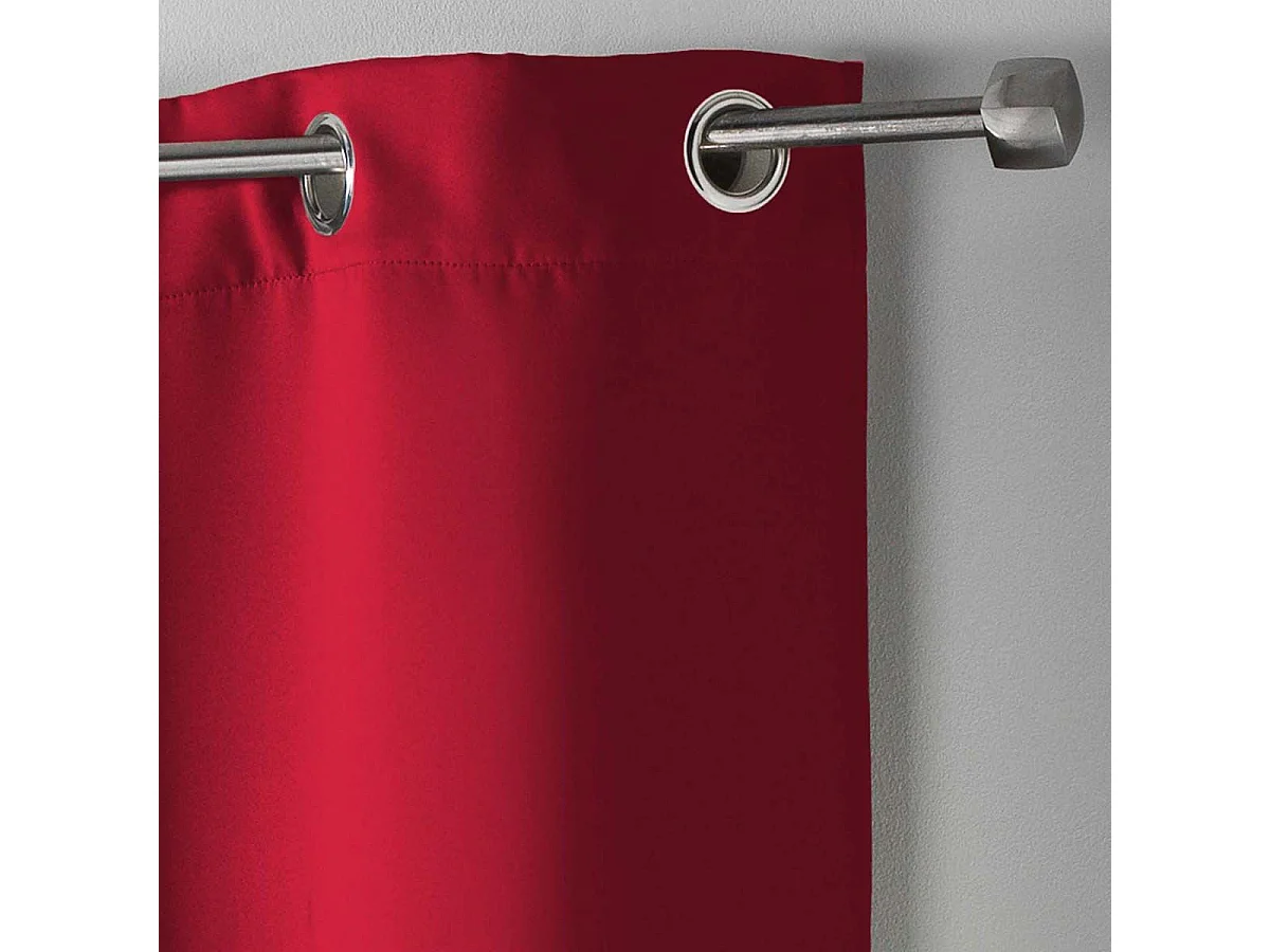 Rideau Occultant "Noche" 140x240cm Carmin